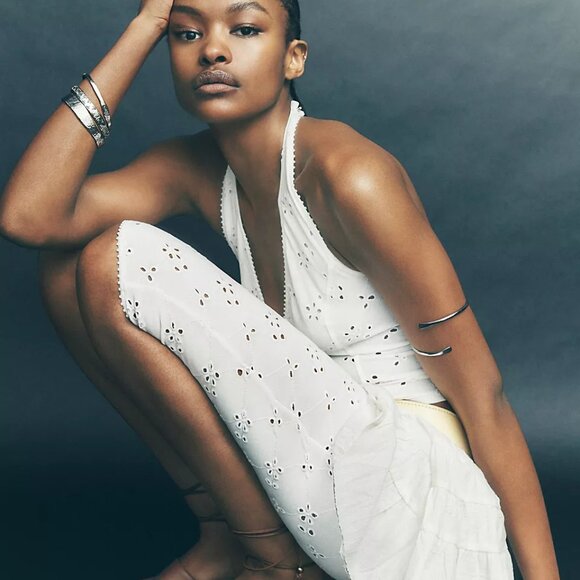 Free People Other - Free People Full Bloom Capris NWT NIP IVORY